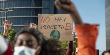 Environmental protests demanding climate action