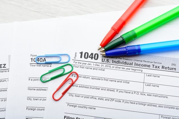 A close-up of a U.S. tax form (Form 1040) with the section for claiming the Child Tax Credit highlighted. A pen is resting on the form, suggesting someone is in the process of filling it out.