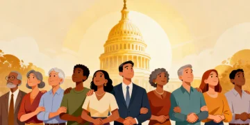 Diverse group anticipating US immigration policy changes 2026