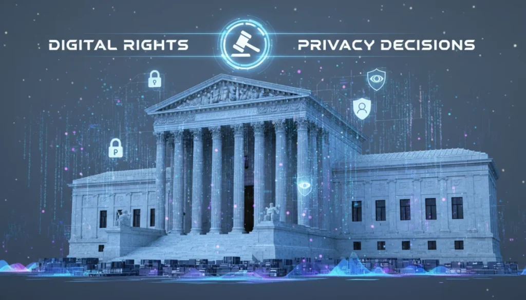 2026 Supreme Court Digital Privacy Rulings: Reshaping Online Behavior