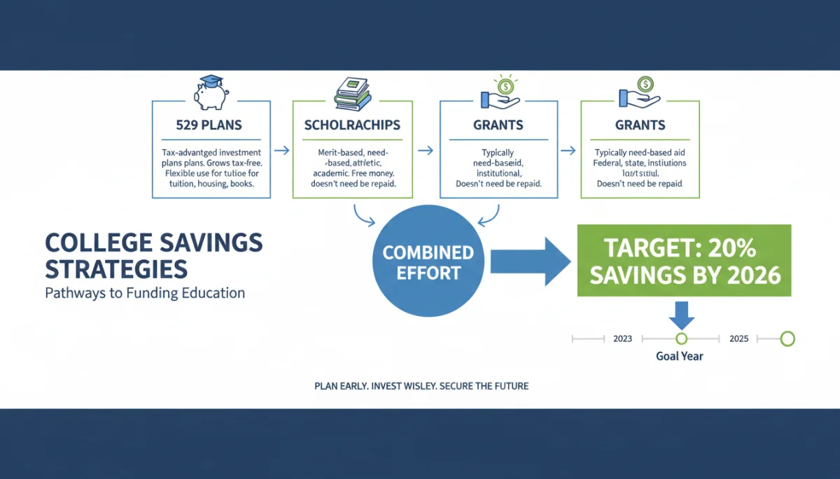 Infographic of college savings strategies